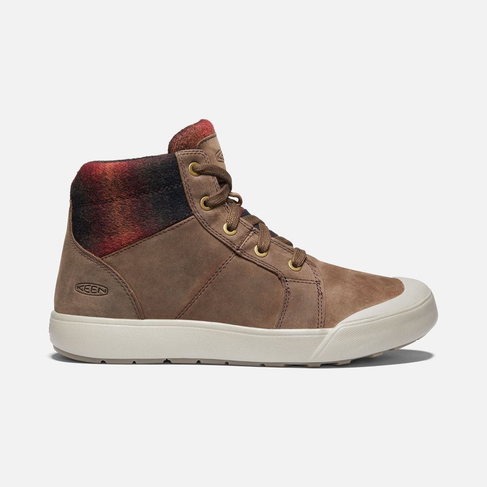 Botas de Zapatillas Keen Mexico Marrom - Mujer Elena Mid - SK0478695